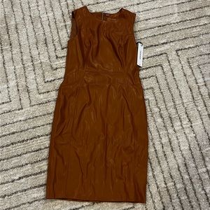 NWT faux leather Calvin Klein dress size 8